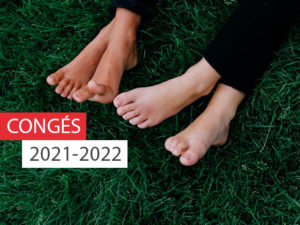 Visuel pour la modification du calendrier des congés 2021-2022 - doigts de pieds en éventail
